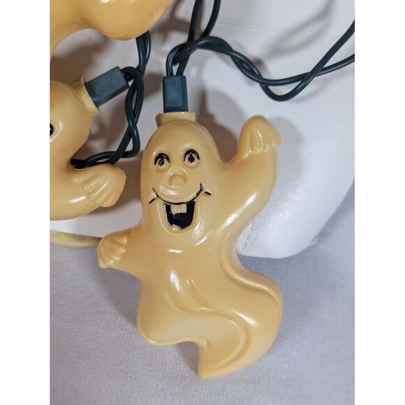 Vintage Dancing Ghosts & Skeleton Lights White Halloween Indoor Outdoor  Tested - Picture 4 of 6